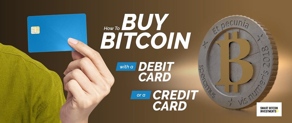 How To Buy Bitcoin With A Debit Card Or A Credit Card Cover Graphic