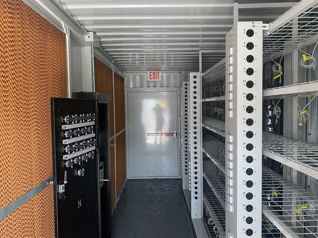 Inovatec Mining Container Inside View