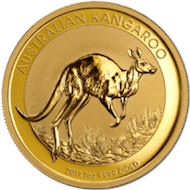 Gold Australian Kangaroo Coin