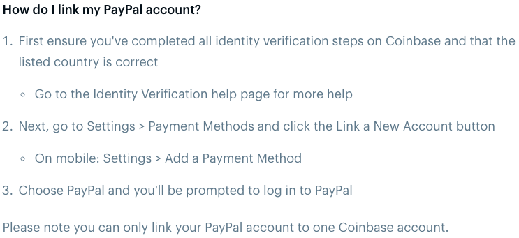 Link Your PayPal Account To Coinbase Exchange