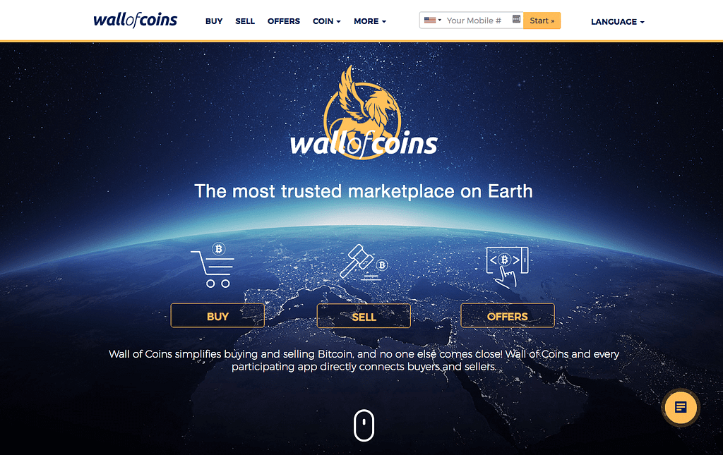 Wall Of Coins Homepage