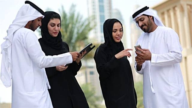Business Men And Women From The Middle East Who Want To Buy Bitcoin In Dubai