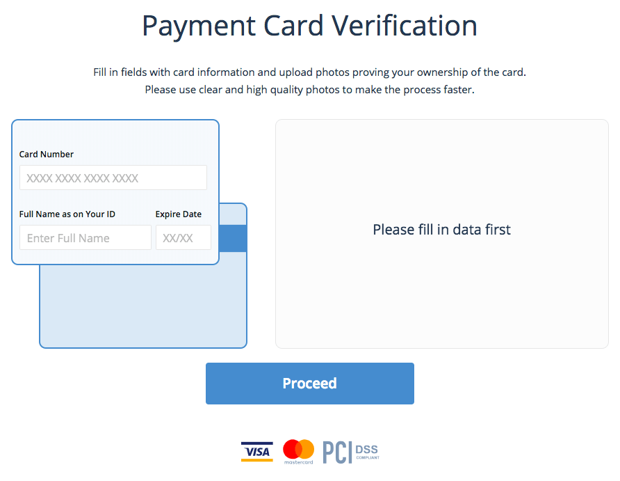 Buy & Sell Payment Card Verification